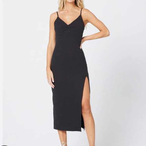 NEW L*Space Women’s “Imogen” Dress in black -Size Large - Picture 1 of 8